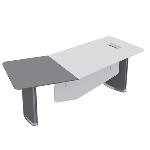 Huimei Executive Office Table BG-9965, Glossy White Huimei Furniture