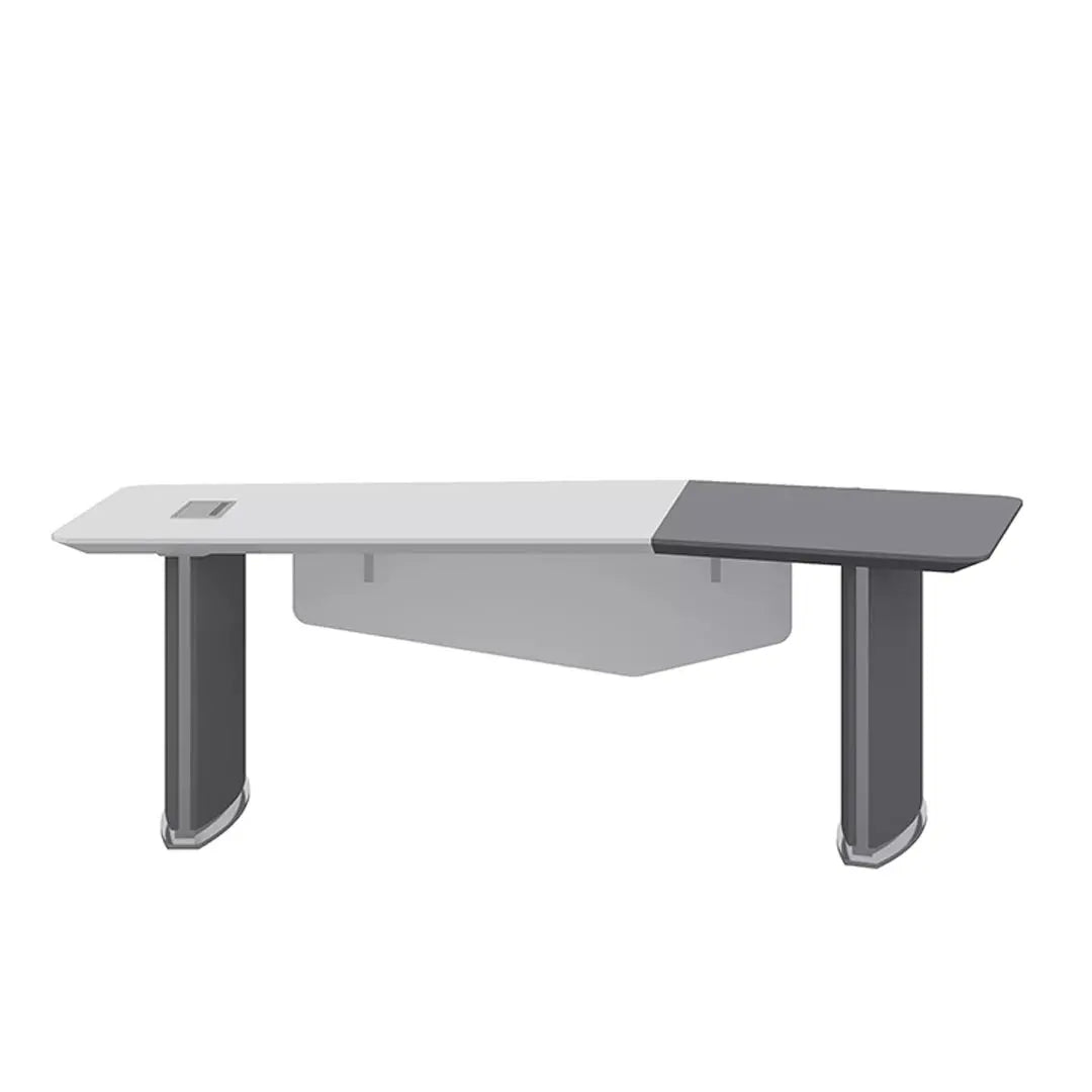 Huimei Executive Office Table BG-9965, Glossy White Huimei Furniture