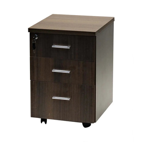 100/120/140 cm Office Table with Movable Drawers, Brown Color Huimei Furniture