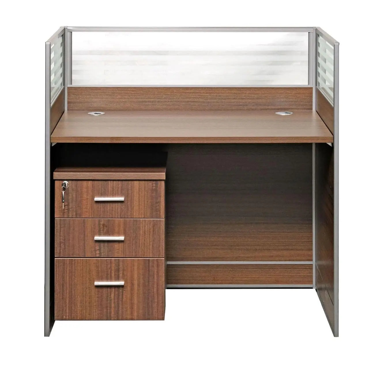 Huimei Cubicle Work Station 100/120 cm , Brown Color Huimei Furniture