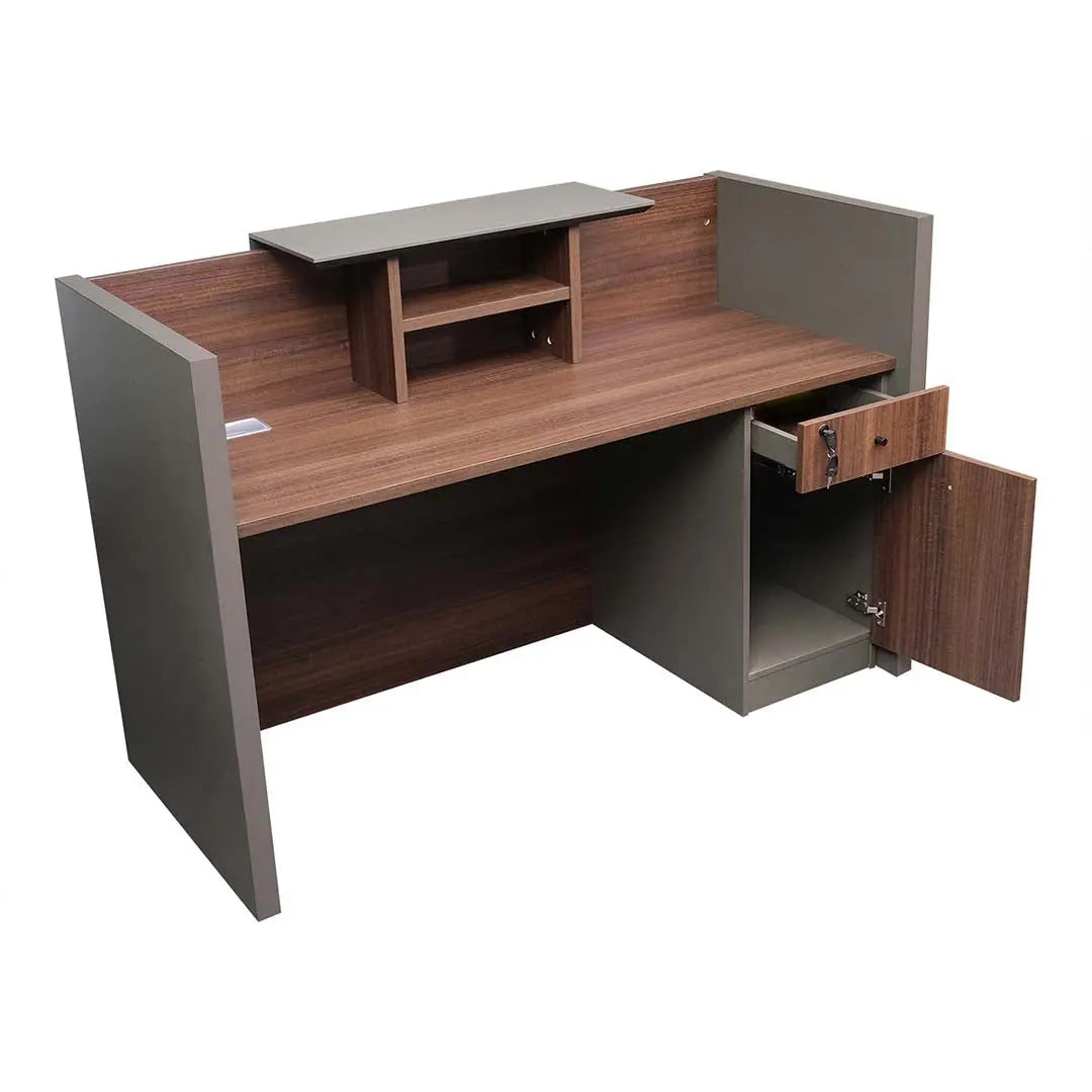 160/180/200/240 CM Reception Table, Brown Color Huimei Furniture