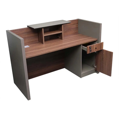160/180/200/240 CM Reception Table, Brown Color Huimei Furniture