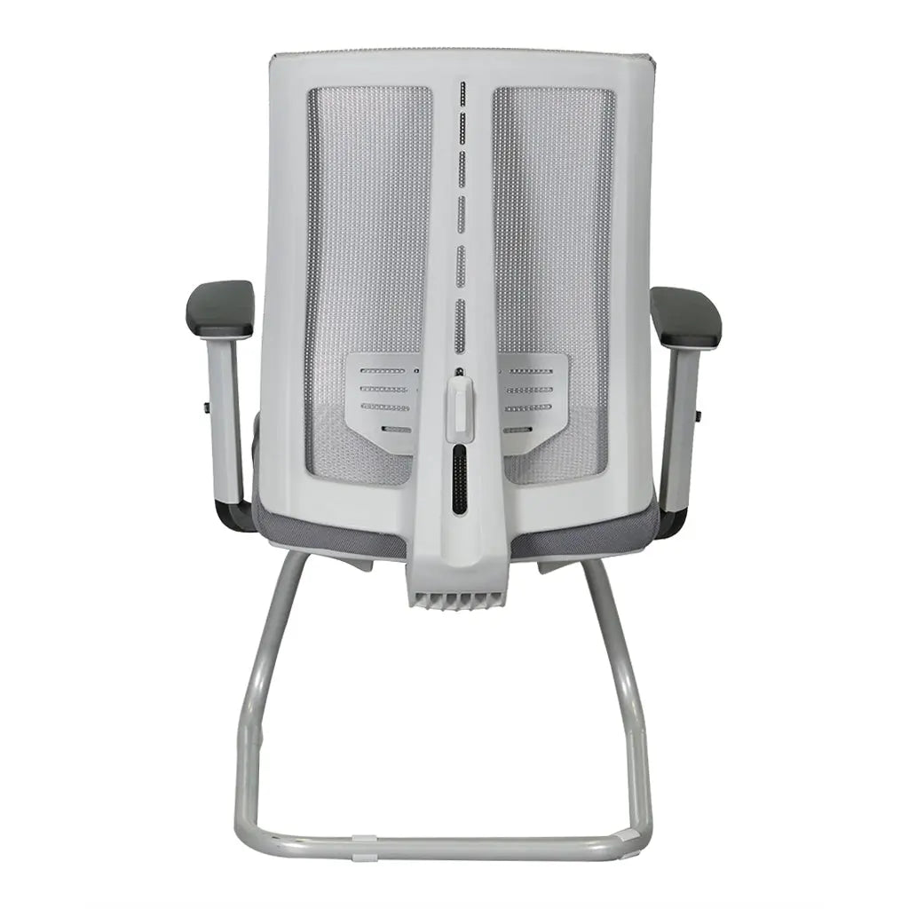 Huimei CO-912 Mesh Visitor Chair with Fixed Armrests – Grey Huimei Furniture