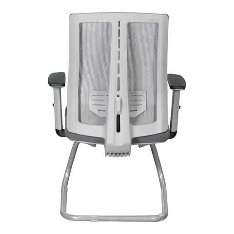 Huimei CO-912 Mesh Visitor Chair with Fixed Armrests – Grey Huimei Furniture