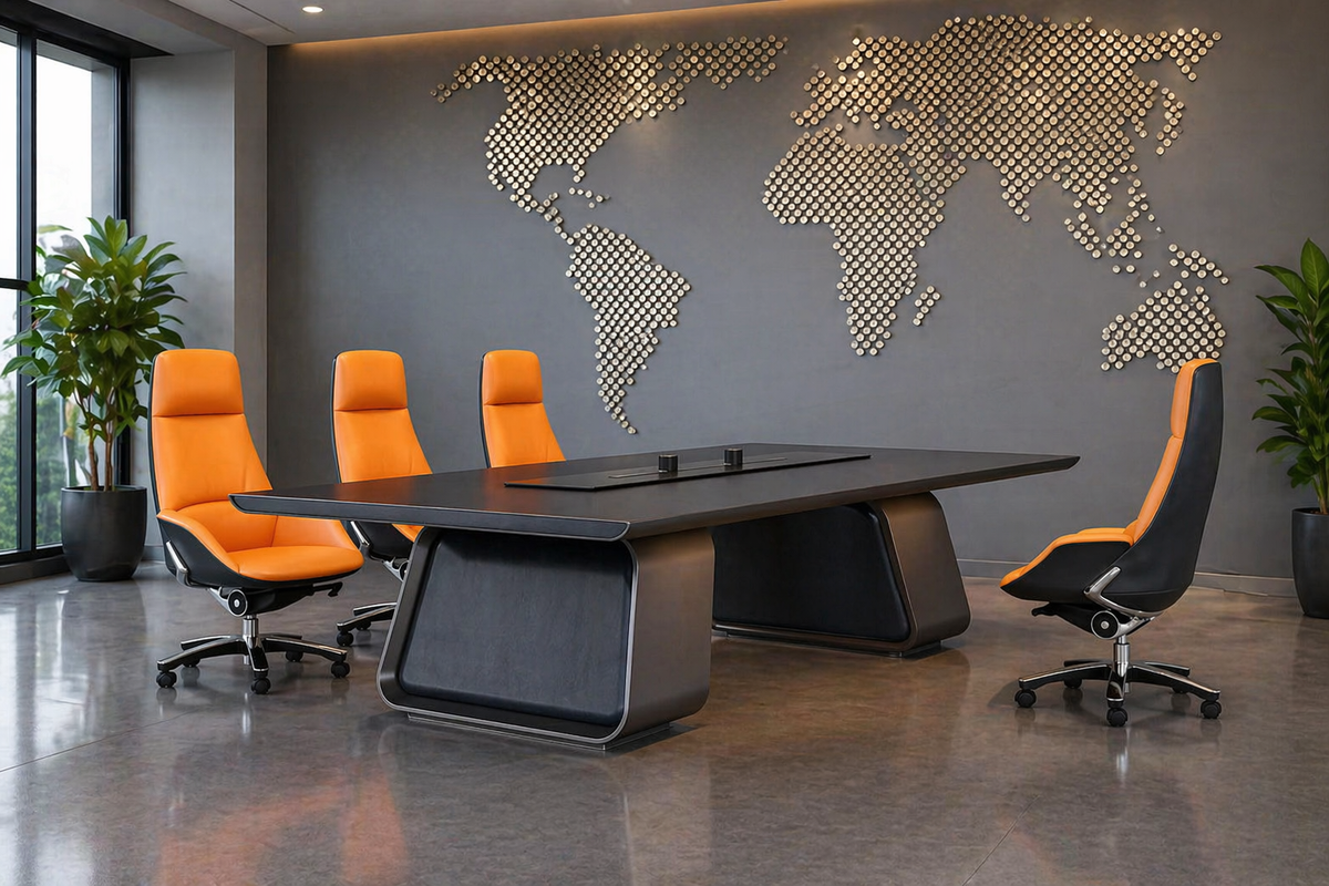 BC01-MT01 Executive Meeting Table – 280 × 150 × 75 cm | Veneer Wood