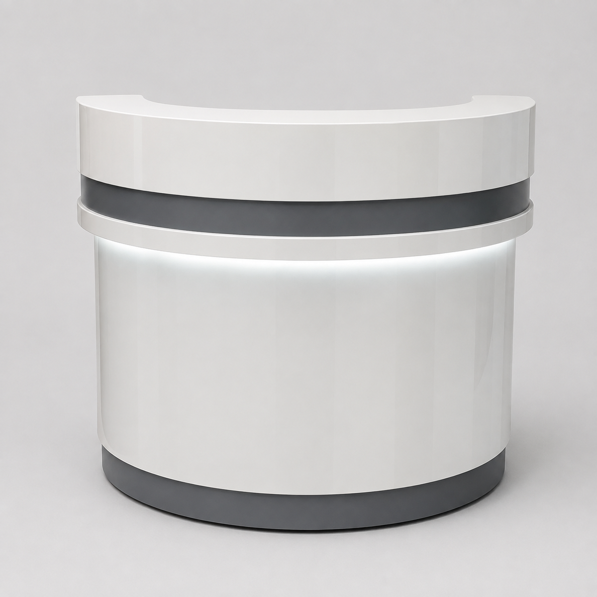 Huimei DW-R Series Modern Curved Reception Desk – DW-R12 / DW-R14
