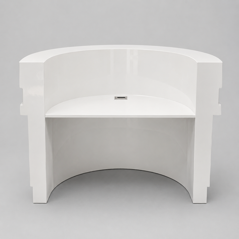 Huimei DW-R Series Modern Curved Reception Desk – DW-R12 / DW-R14