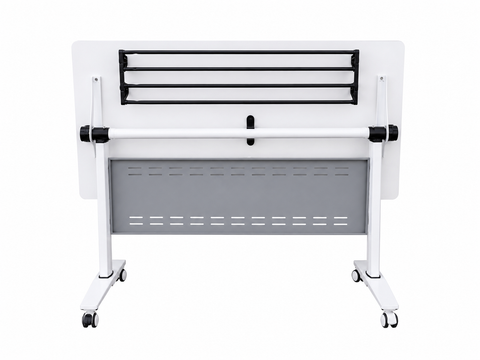 T002-120 Folding Training Table with Lockable Wheels – 120 x 60 cm