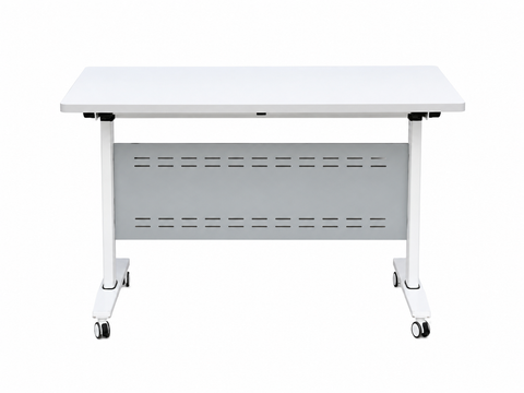 T002-120 Folding Training Table with Lockable Wheels – 120 x 60 cm