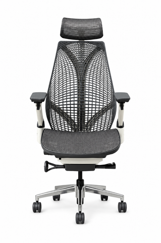 2003B-2W Ergonomic High Back Office Chair with Adjustable Headrest