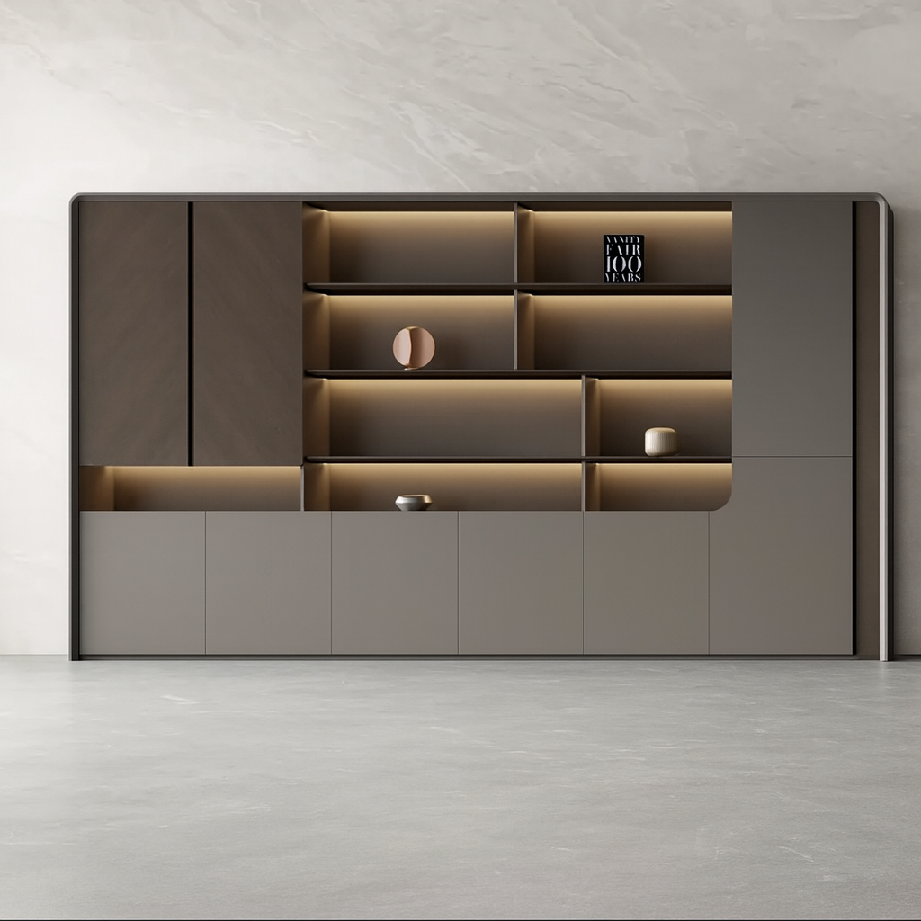 Huimei HZ-360 Executive Book Cabinet – Premium Office Storage System (360 × 210 cm)