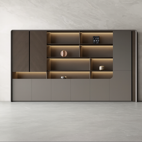 Huimei HZ-360 Executive Book Cabinet – Premium Office Storage System (360 × 210 cm)