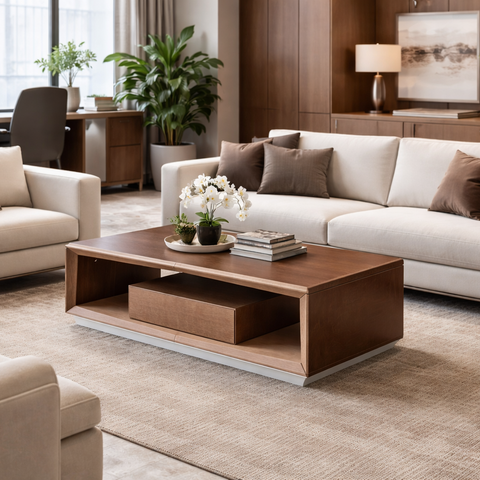 Huimei Radiant Series Office Coffee Table – Brown Color
