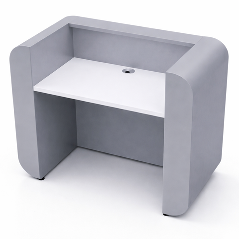 Huimei Modern Compact Reception Desk with LED Light Panel