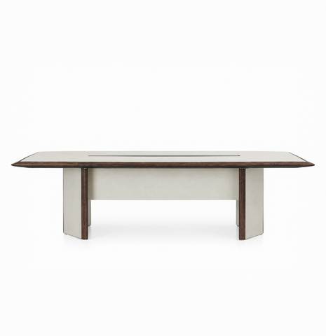 Huimei Ascend Series Gaily Work Office Table – White & Brown