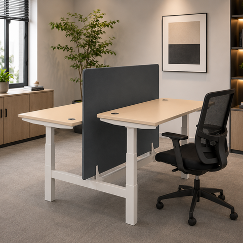Huimei ST-ST-2 Adjustable Workstation – Dual Desk with Smart Height Control