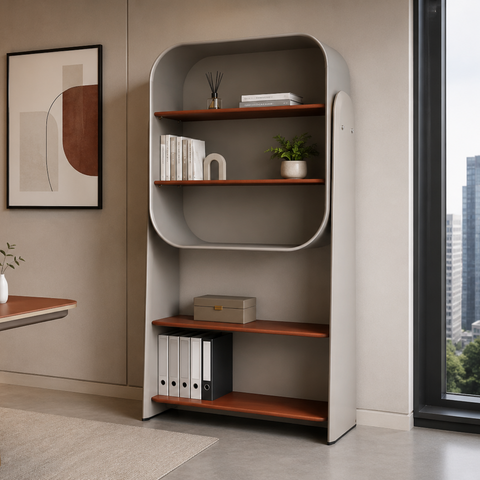 H08-ZB Modern Luxury Office Display Shelf – 105 x 188 cm