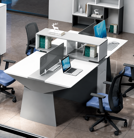 Huimei BG-9927 Modern 4-Person Office Workstation – 270W x 120D x 120H cm