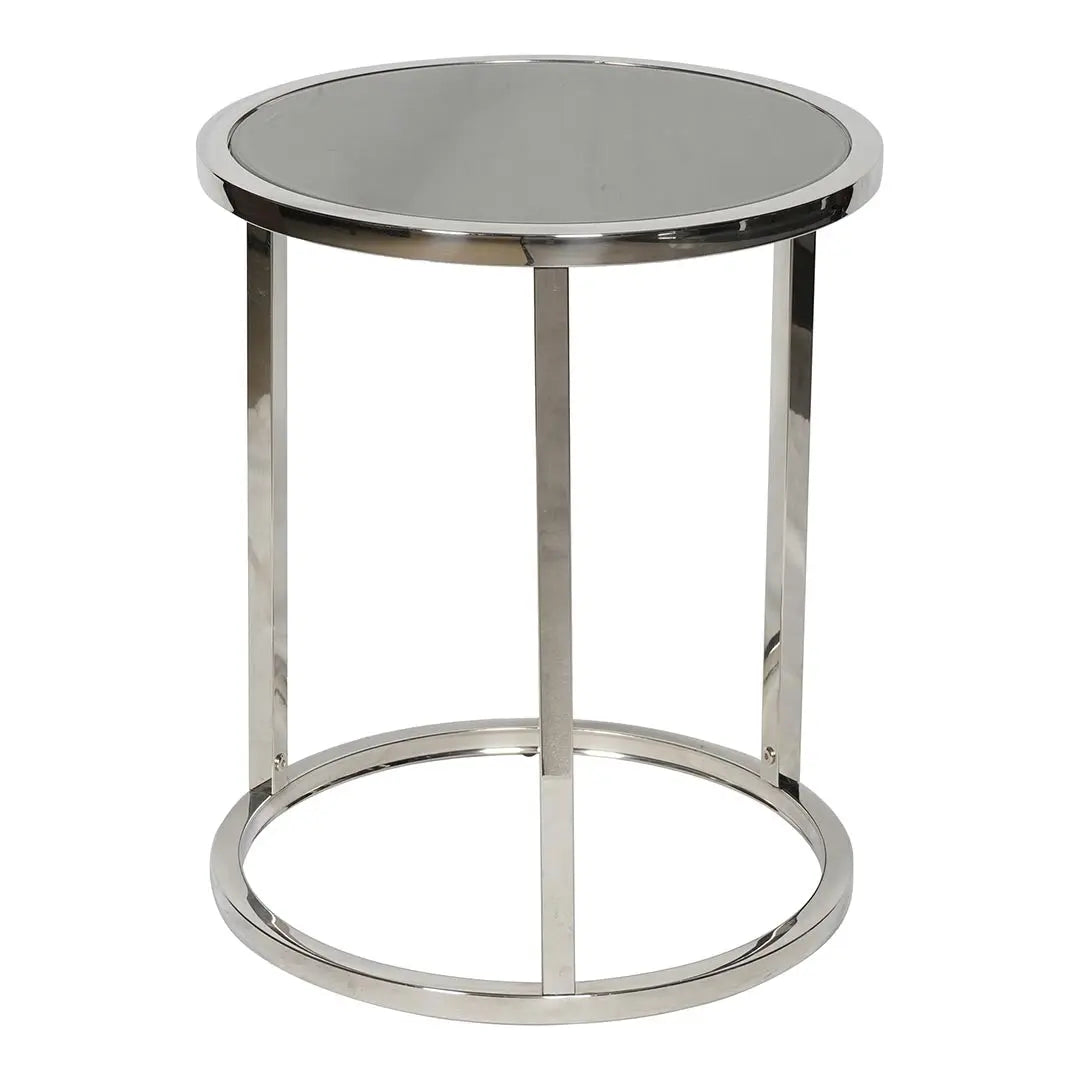 Huimei Coffee Table made with Tempered Glass D-08, Silver & Grey / White Color Huimei Furniture