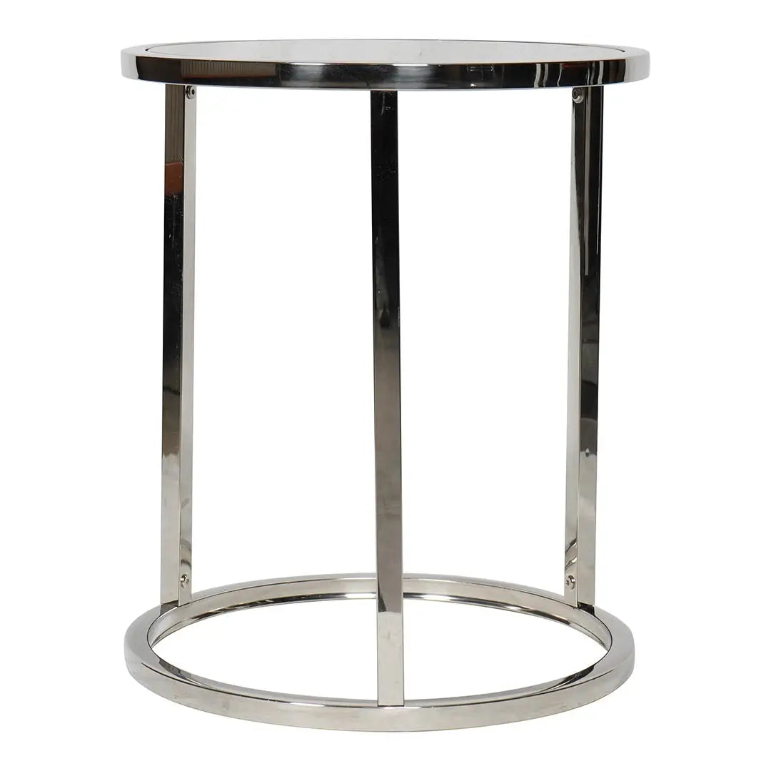 Huimei Coffee Table made with Tempered Glass D-08, Silver & Grey / White Color Huimei Furniture