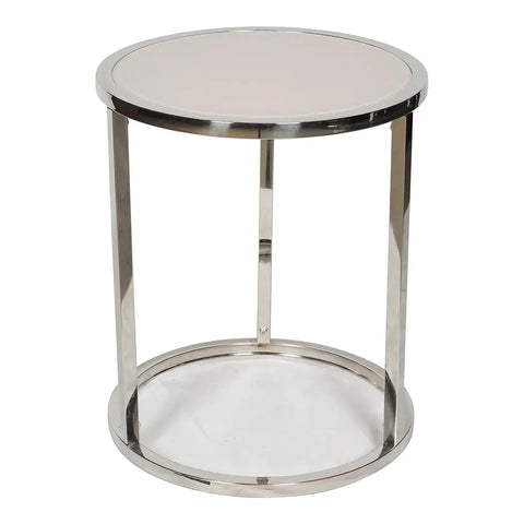 Huimei Coffee Table made with Tempered Glass D-08, Silver & Grey / White Color Huimei Furniture