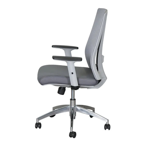 Huimei EX-912 Mid Back Mesh Office Chair with Adjustable Armrests – Grey Huimei Furniture