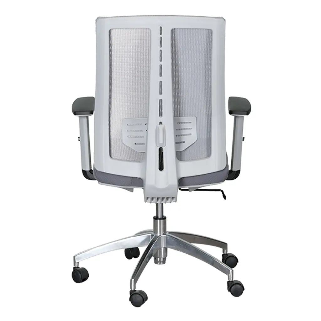 Huimei EX-912 Mid Back Mesh Office Chair with Adjustable Armrests – Grey Huimei Furniture