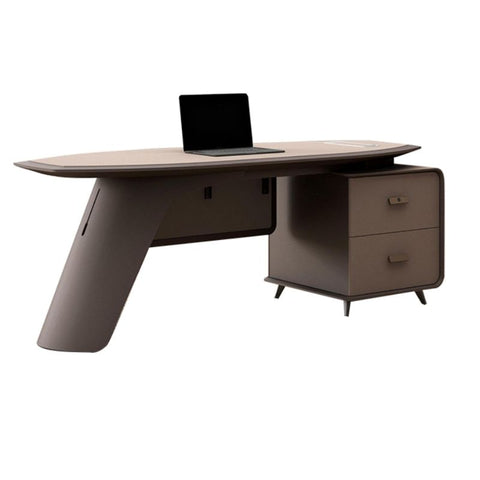 Luxury Executive Office Desk with Side Cabinet – JY01 Series (220×180 | 280×200 cm)