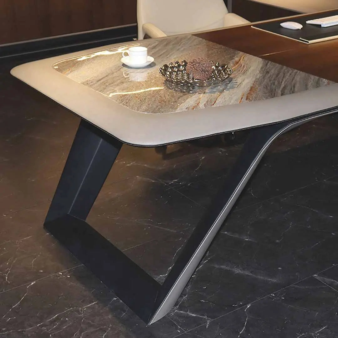 Huimei Executive Office Table Brown Color, H09 Huimei Furniture