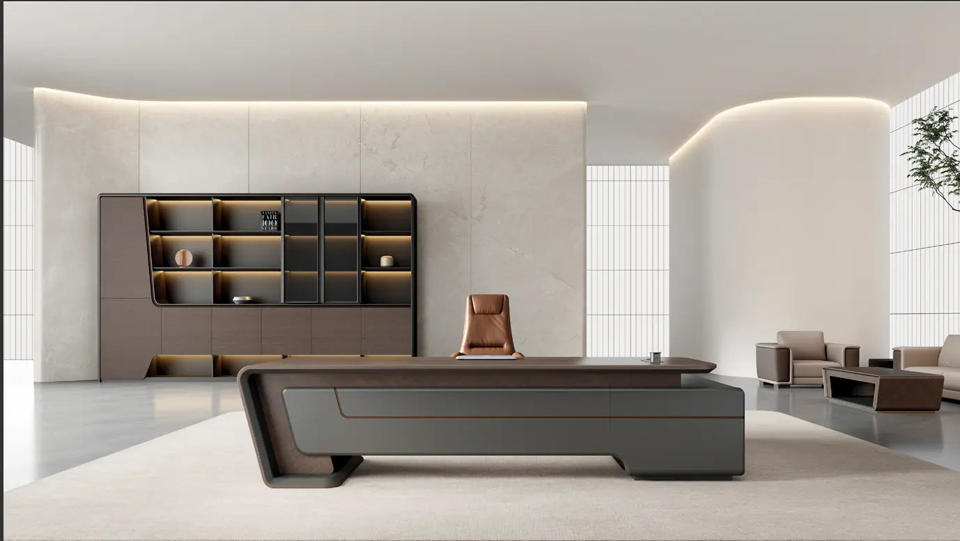 Huimei HT-320-C Executive Cabinet – Luxury Modern Office Storage Unit (320 × 210 cm) Huimei Furniture