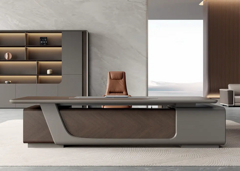 Huimei HZ-320 Executive Desk – Premium Modern CEO Table (320 × 228 × 76 cm) Huimei Furniture
