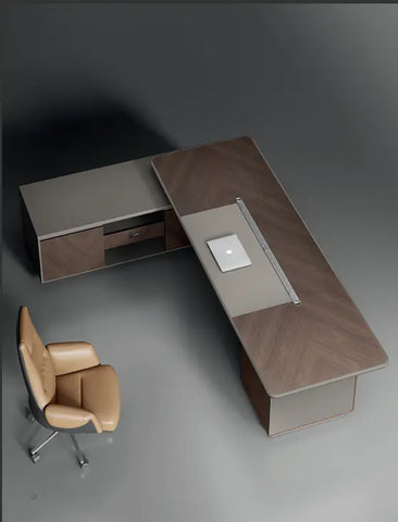 Huimei HZ-320 Executive Desk – Premium Modern CEO Table (320 × 228 × 76 cm) Huimei Furniture