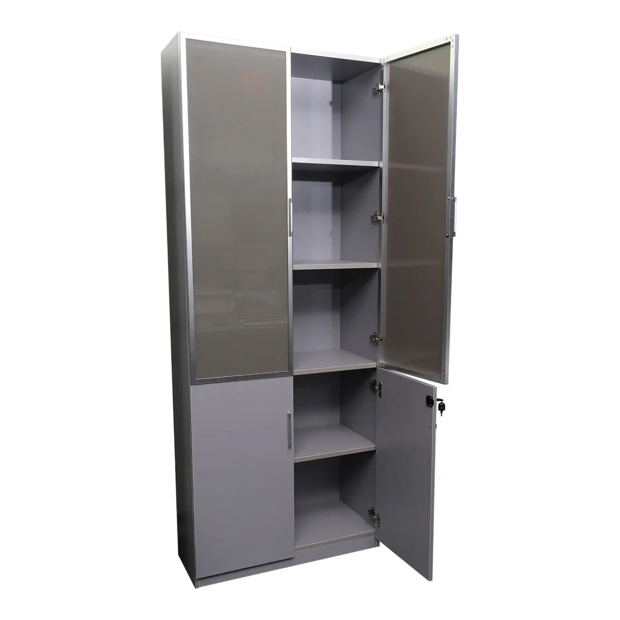 Huimei FL-01 Two Door Cabinet Grey Color Huimei Furniture