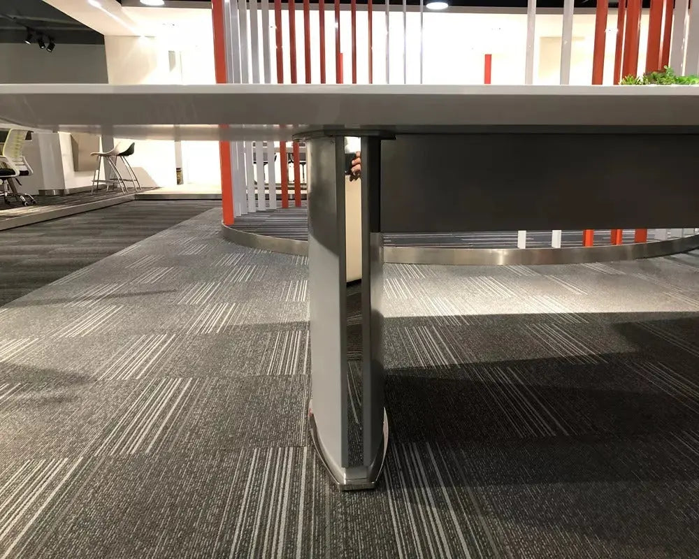 Huimei BG-9936 Glossy Meeting Table White Color Huimei Furniture