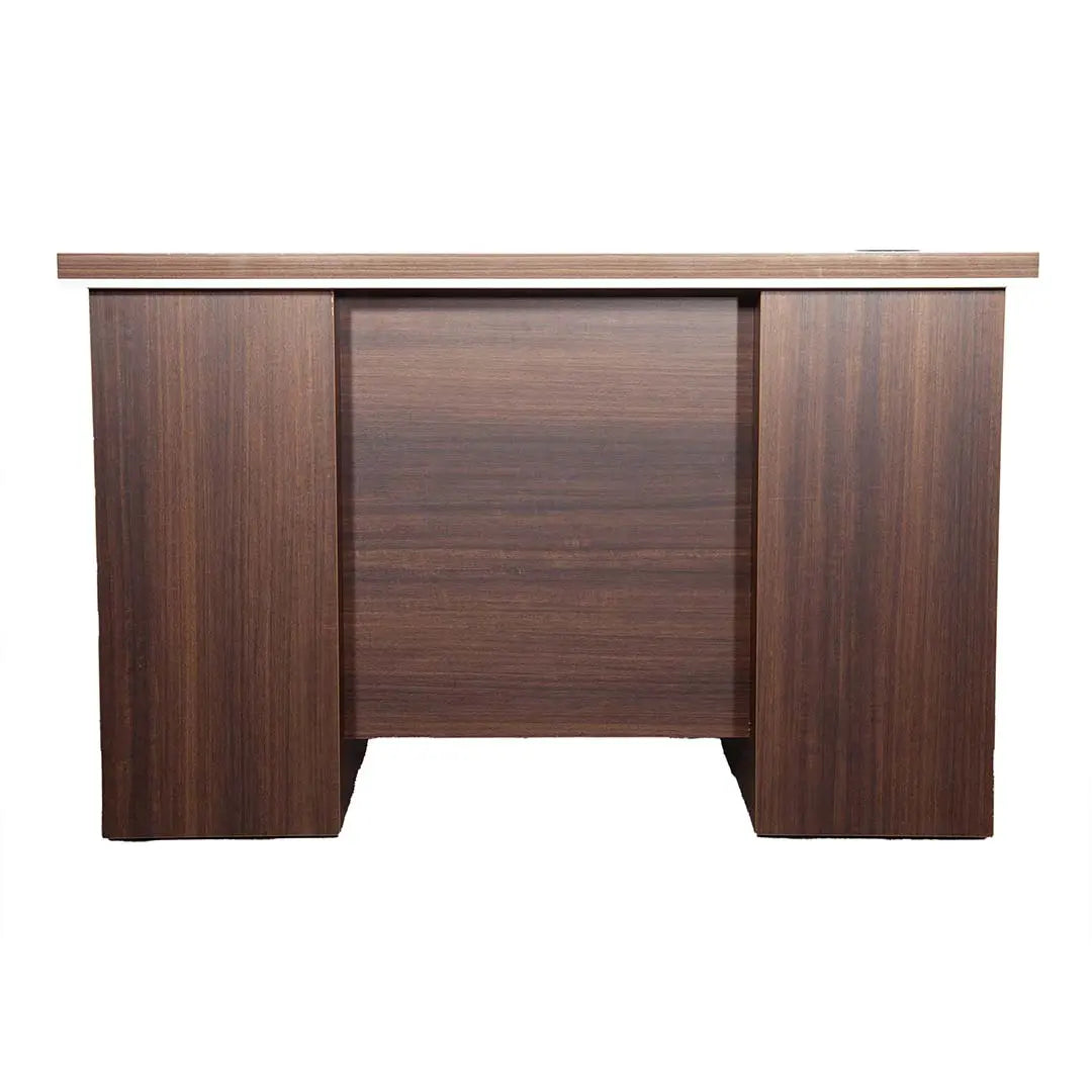 Office Table with Attached Drawers, Brown Color, 140 cm Huimei Furniture