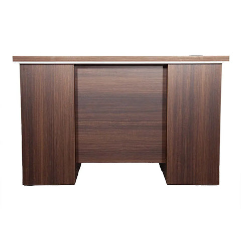 Office Table with Attached Drawers, Brown Color, 140 cm Huimei Furniture