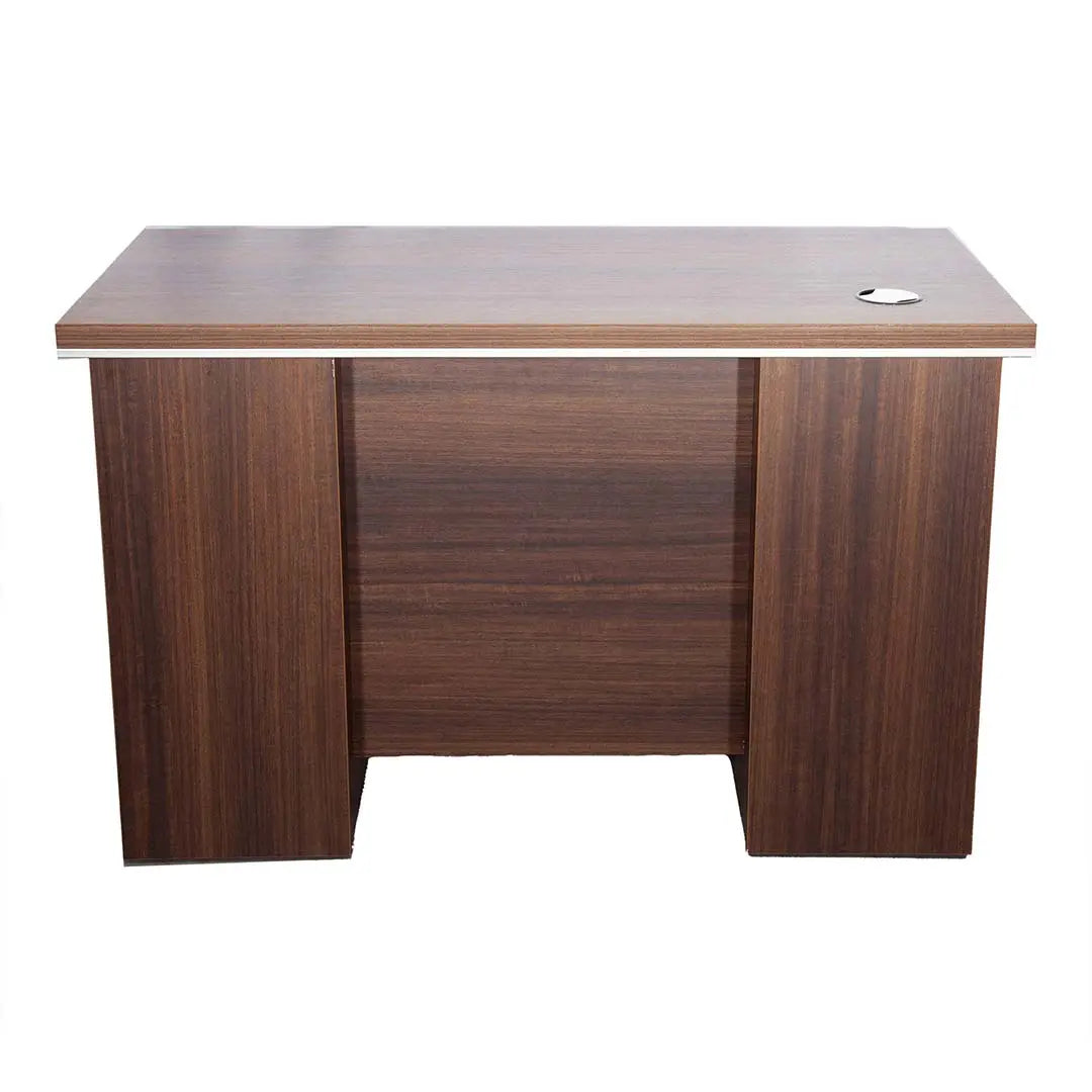 Office Table with Attached Drawers, Brown Color, 140 cm Huimei Furniture