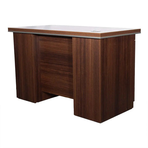 Office Table with Attached Drawers, Brown Color, 140 cm Huimei Furniture