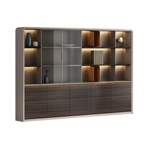 Huimei Office Cabinet LX-360 Brown Color Huimei Furniture