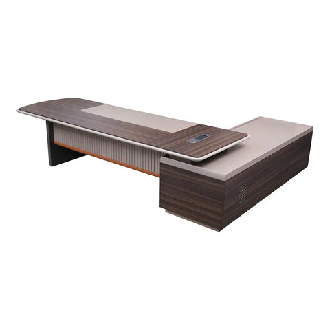 Huimei Executive Office Table LX-280 / LX-320, Brown Color Huimei Furniture