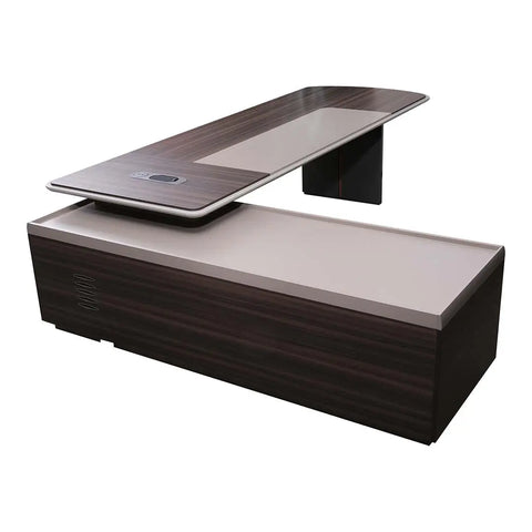 Huimei Executive Office Table LX-280 / LX-320, Brown Color Huimei Furniture