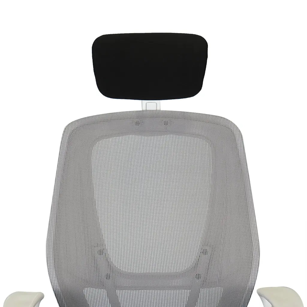 Huimei MA-319 Ergonomic Mesh Office Chair with Headrest – Black & White Huimei Furniture