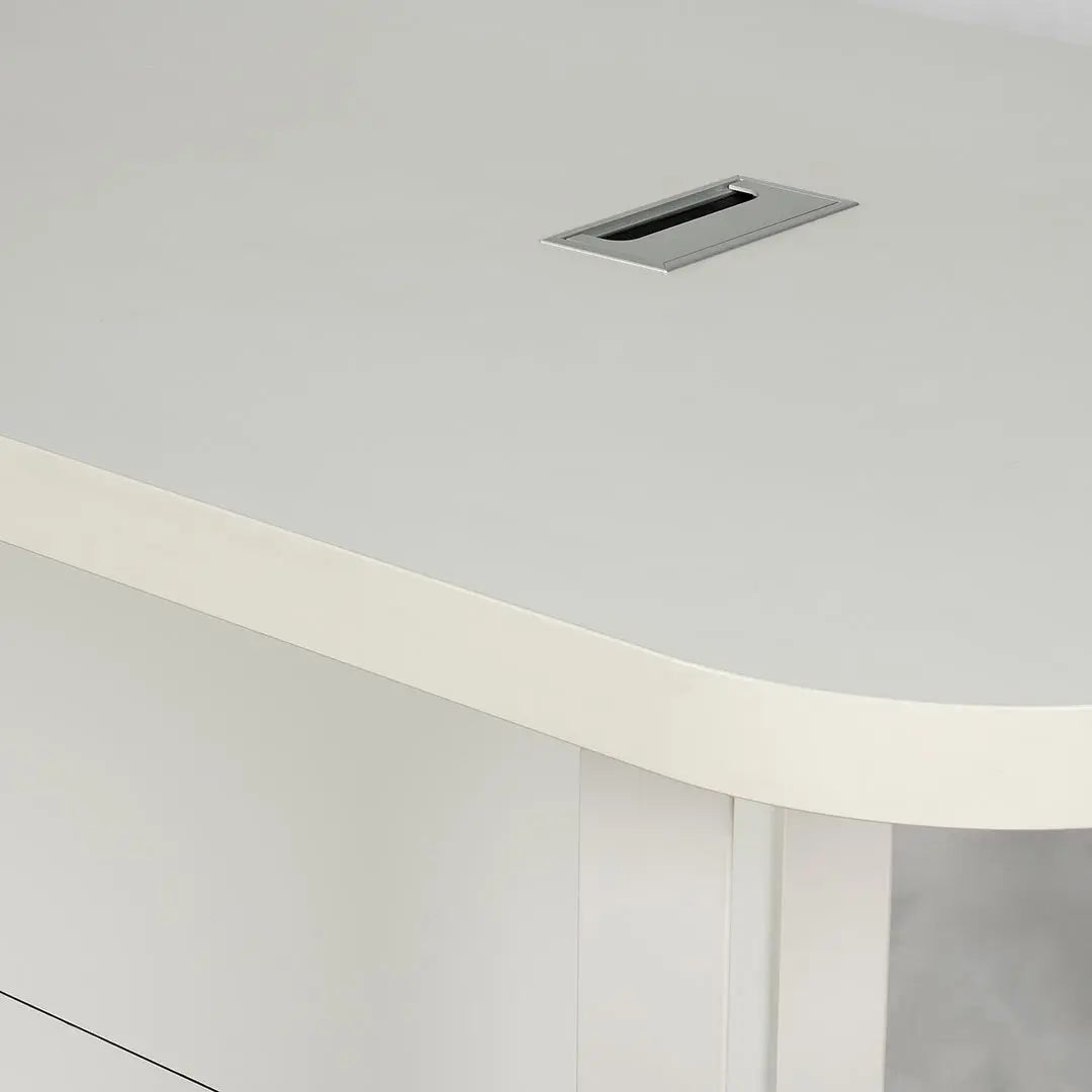 Meeting Table 180cm 220cm 320cm 550cm, White Color Huimei Furniture