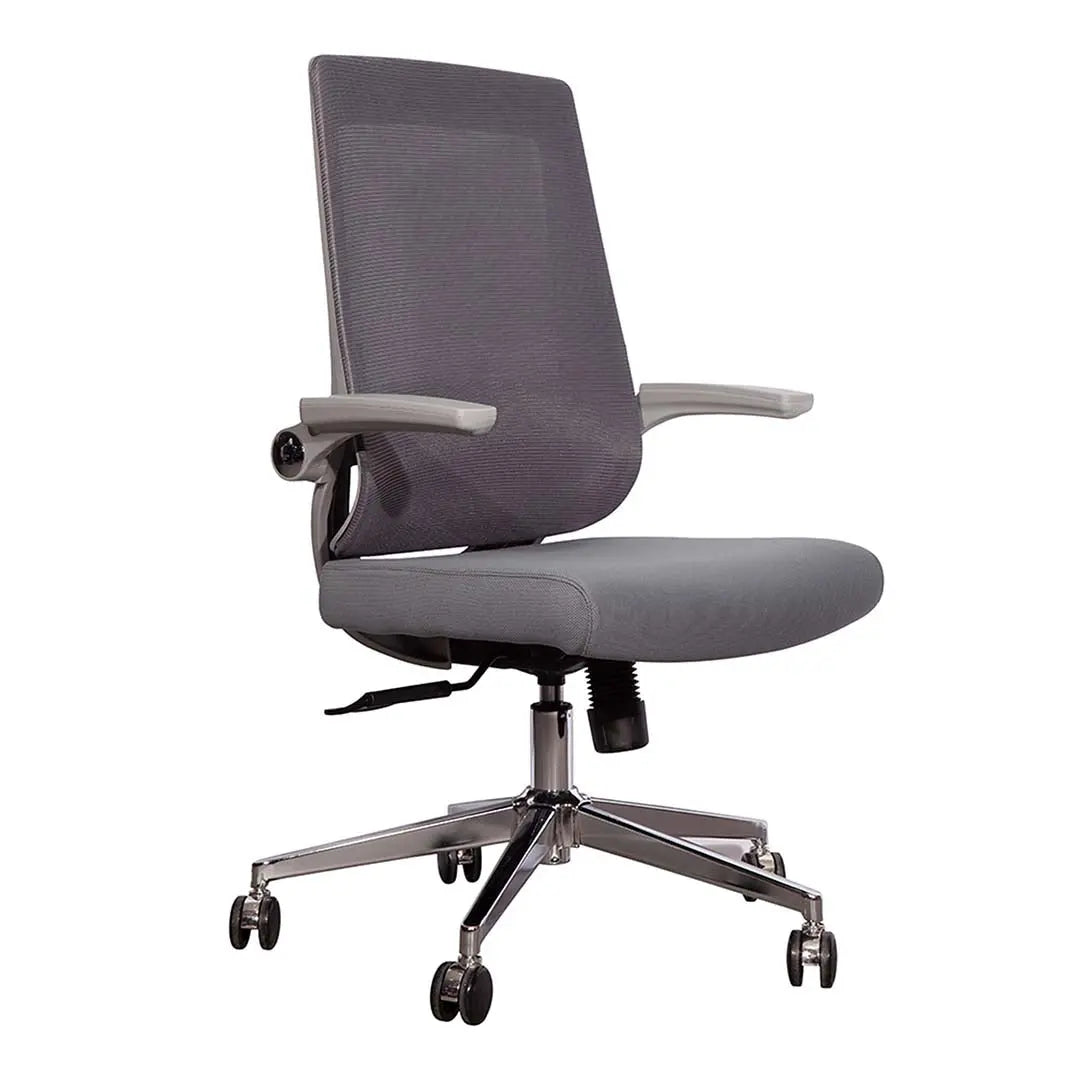 Huimei Low Back Office Chair – Grey/Black Color Huimei Furniture
