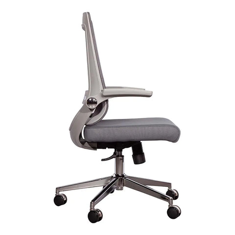 Huimei Low Back Office Chair – Grey/Black Color Huimei Furniture