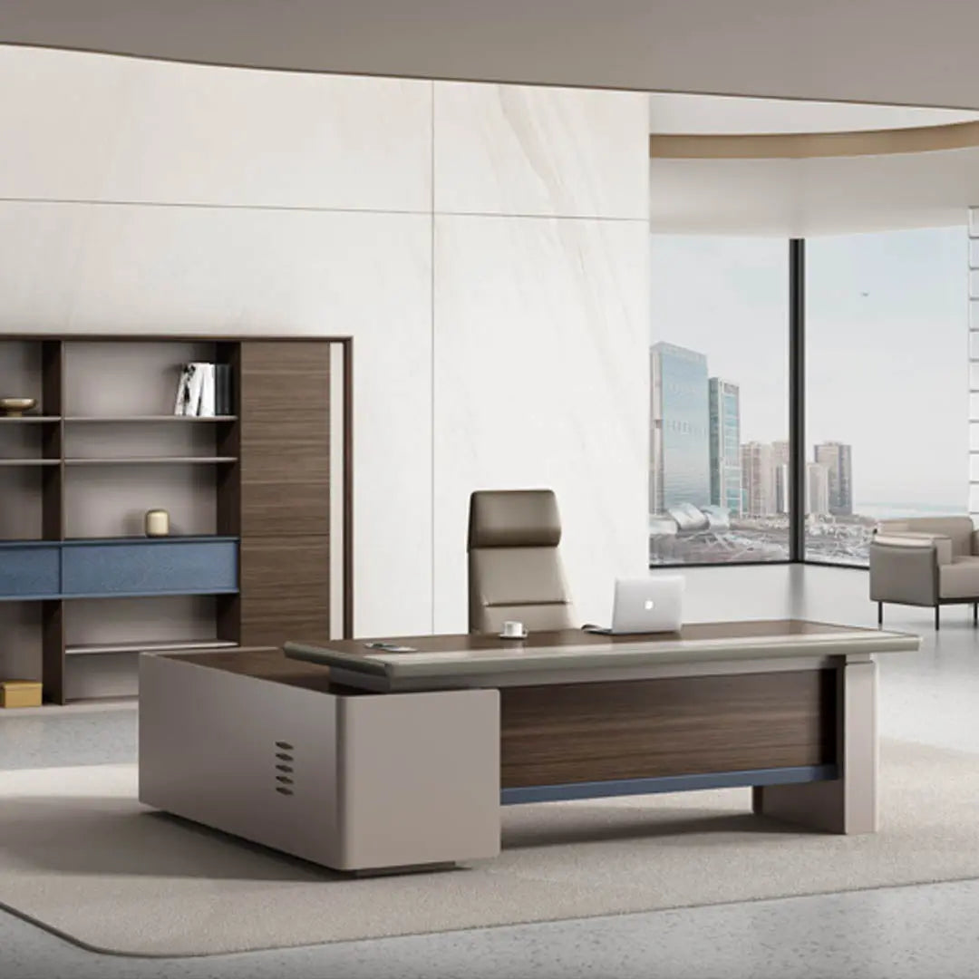 Huimei Executive Office Table, Brown, SB-240 Huimei Furniture