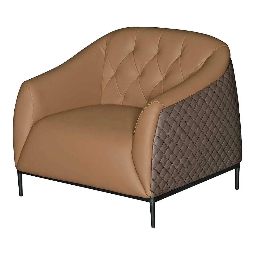 Huimei SF-231 PU Leather Office Sofa Set – 3+1+1, Brown Huimei Furniture