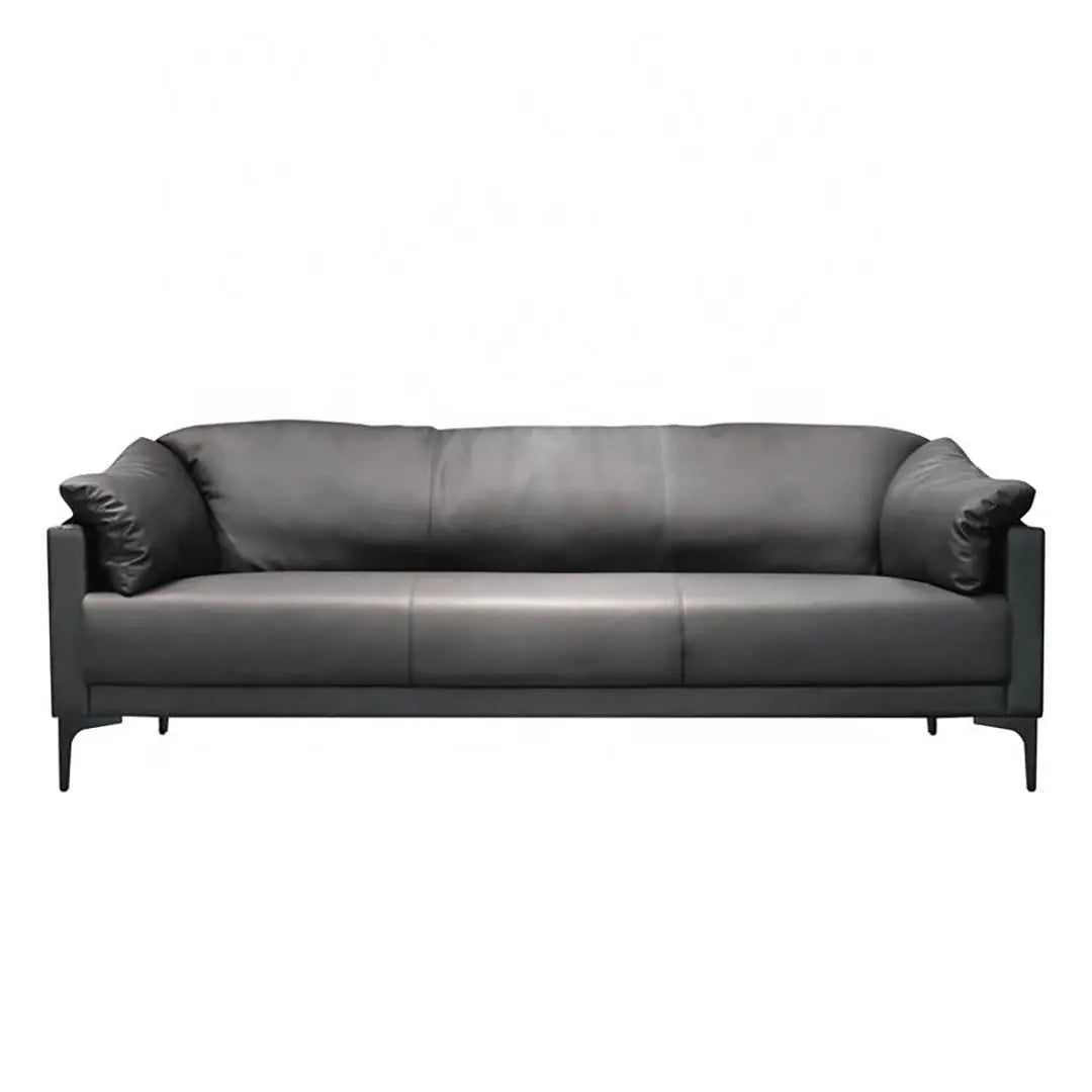 Huimei SF-237 Modern Office Sofa – PU Leather, Black Huimei Furniture