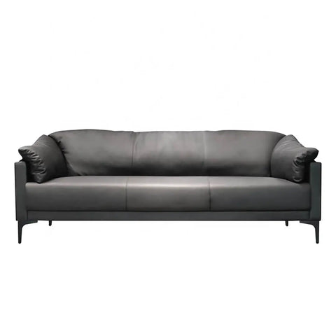 Huimei SF-237 Modern Office Sofa – PU Leather, Black Huimei Furniture