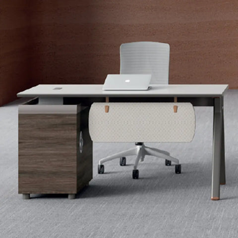 Huimei SHN-2-120 Office Table White & Brown Color Huimei Furniture
